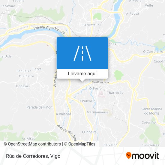 Mapa Rúa de Corredores