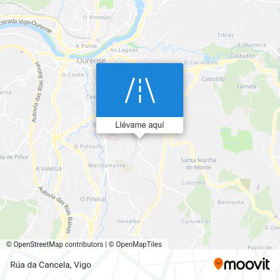 Mapa Rúa da Cancela