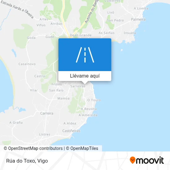 Mapa Rúa do Toxo