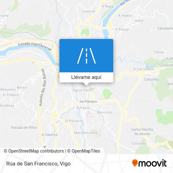 Mapa Rúa de San Francisco
