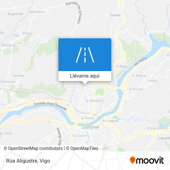 Mapa Rúa Aligustre