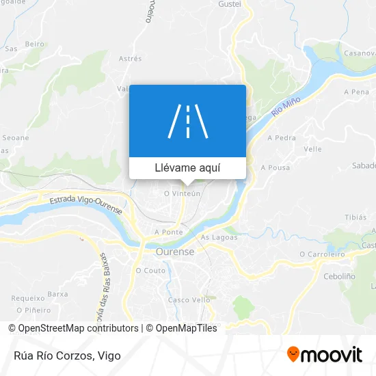 Mapa Rúa Río Corzos