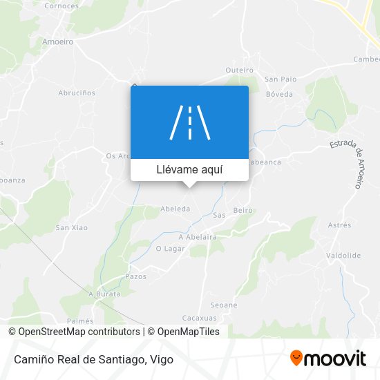 Mapa Camiño Real de Santiago