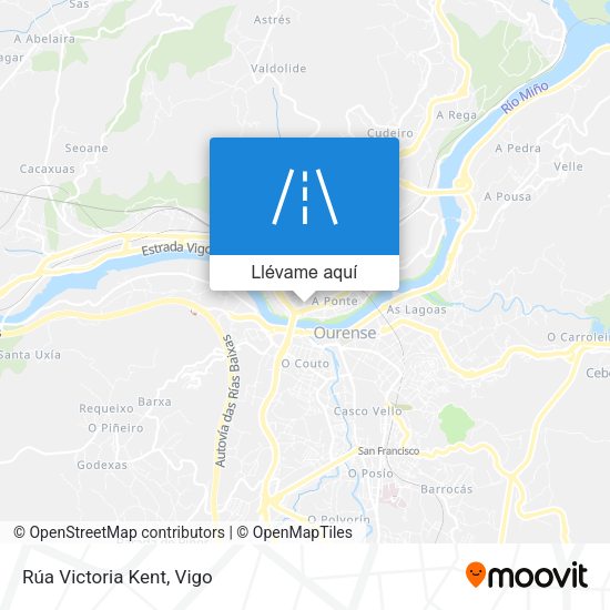Mapa Rúa Victoria Kent