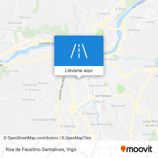 Mapa Rúa de Faustino Santalices