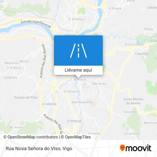 Mapa Rúa Nosa Señora do Viso