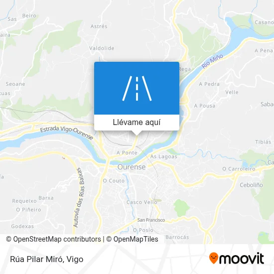 Mapa Rúa Pilar Miró