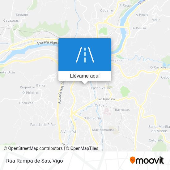 Mapa Rúa Rampa de Sas