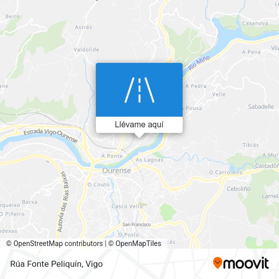 Mapa Rúa Fonte Peliquín