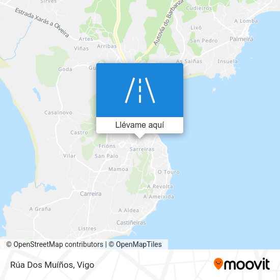 Mapa Rúa Dos Muíños