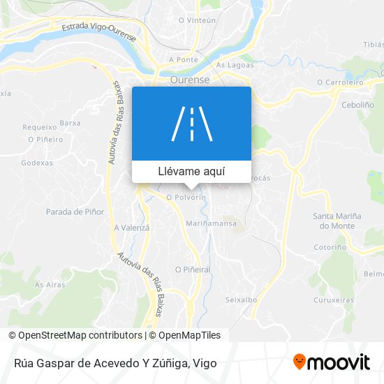 Mapa Rúa Gaspar de Acevedo Y Zúñiga