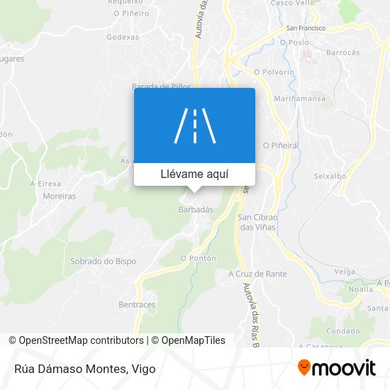 Mapa Rúa Dámaso Montes