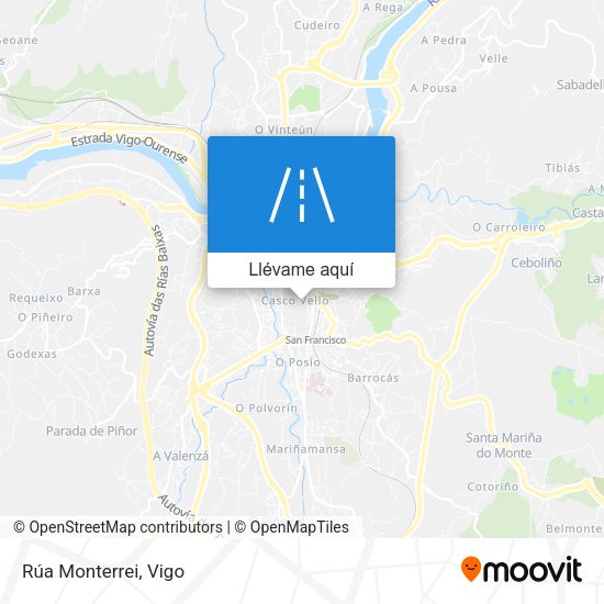Mapa Rúa Monterrei