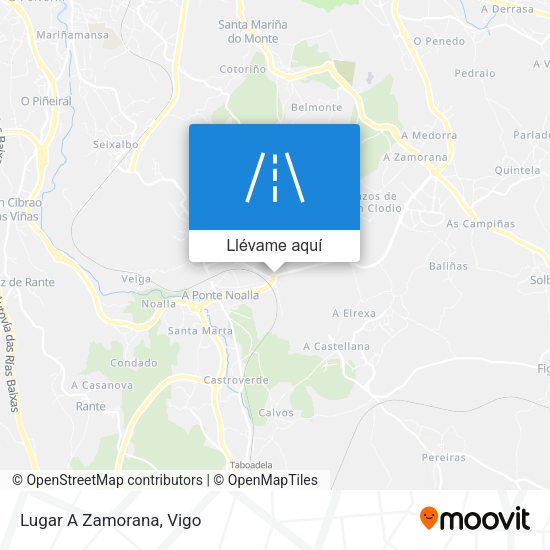 Mapa Lugar A Zamorana