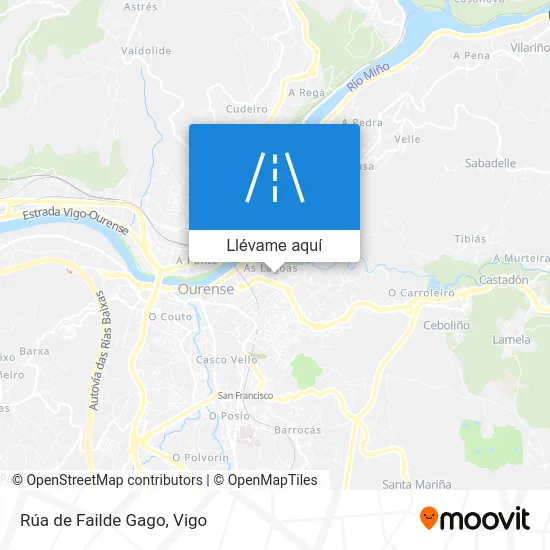 Mapa Rúa de Failde Gago