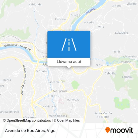 Mapa Avenida de Bos Aires