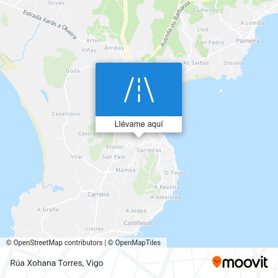 Mapa Rúa Xohana Torres