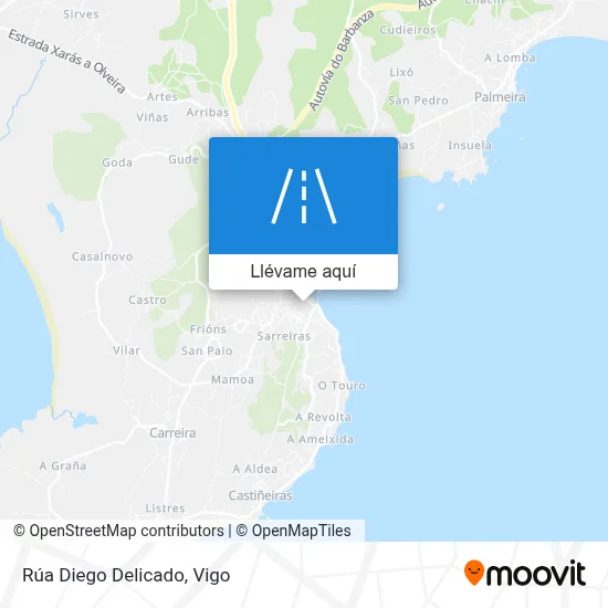 Mapa Rúa Diego Delicado