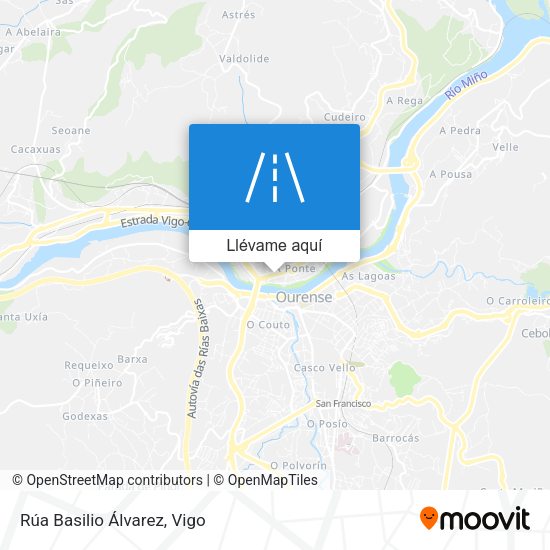 Mapa Rúa Basilio Álvarez