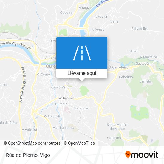 Mapa Rúa do Piorno