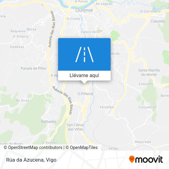 Mapa Rúa da Azucena