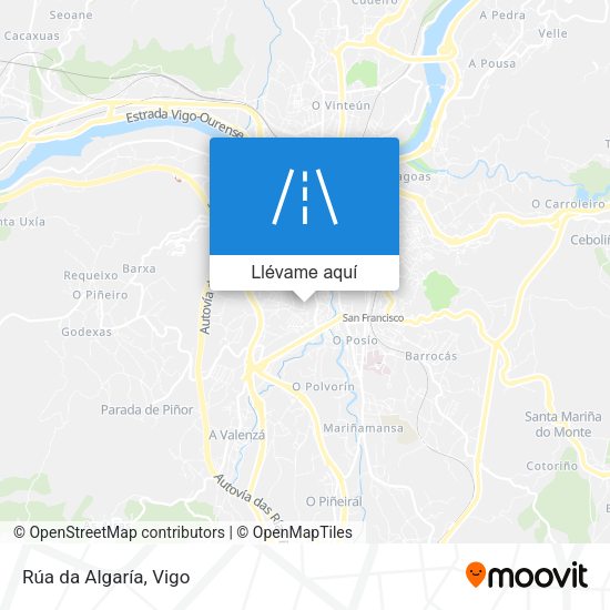 Mapa Rúa da Algaría