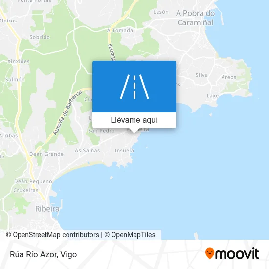 Mapa Rúa Río Azor