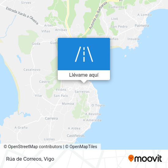 Mapa Rúa de Correos