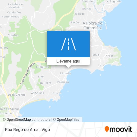 Mapa Rúa Rego do Areal