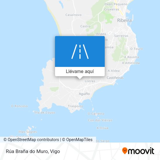Mapa Rúa Braña do Muro