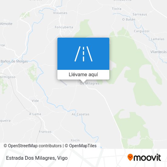 Mapa Estrada Dos Milagres
