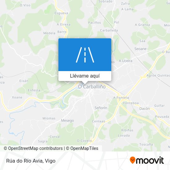 Mapa Rúa do Río Avia