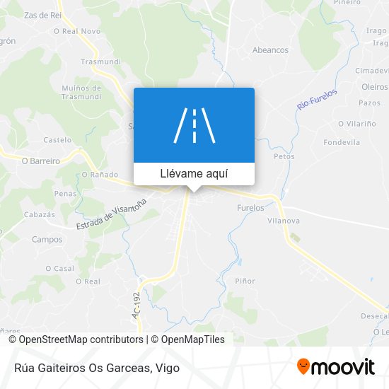 Mapa Rúa Gaiteiros Os Garceas