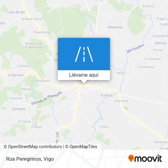 Mapa Rúa Peregrinos