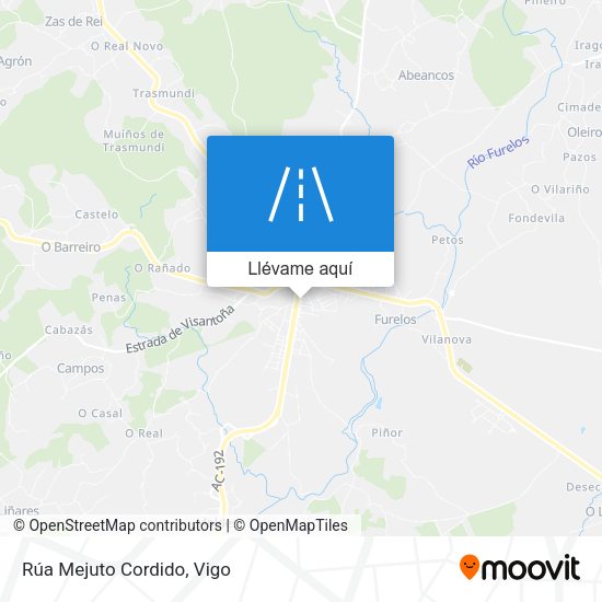 Mapa Rúa Mejuto Cordido