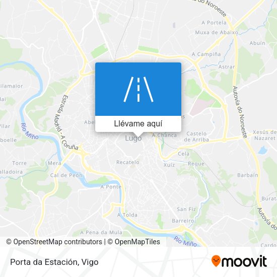 Mapa Porta da Estación