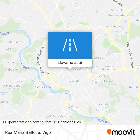 Mapa Rúa María Balteira