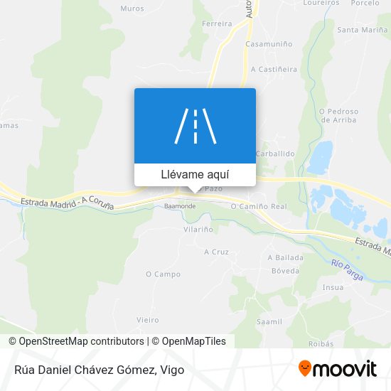 Mapa Rúa Daniel Chávez Gómez