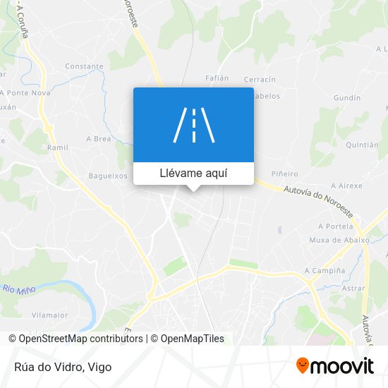 Mapa Rúa do Vidro