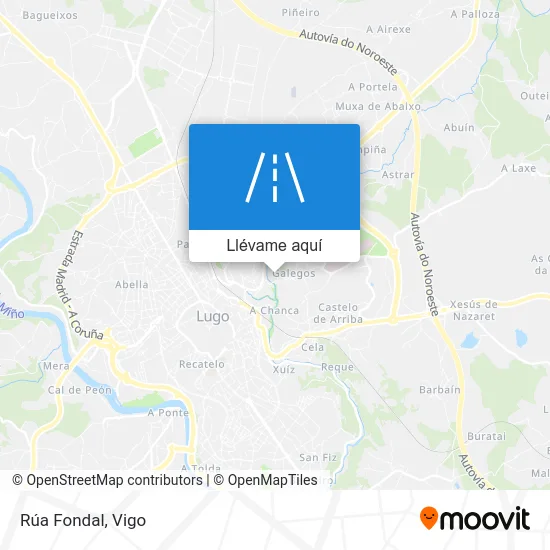 Mapa Rúa Fondal