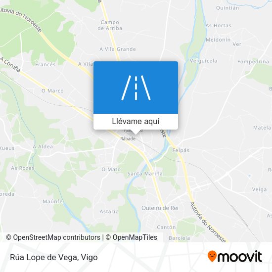 Mapa Rúa Lope de Vega