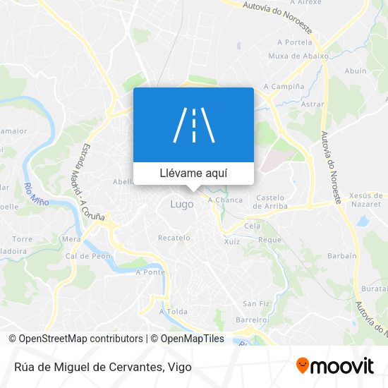 Mapa Rúa de Miguel de Cervantes