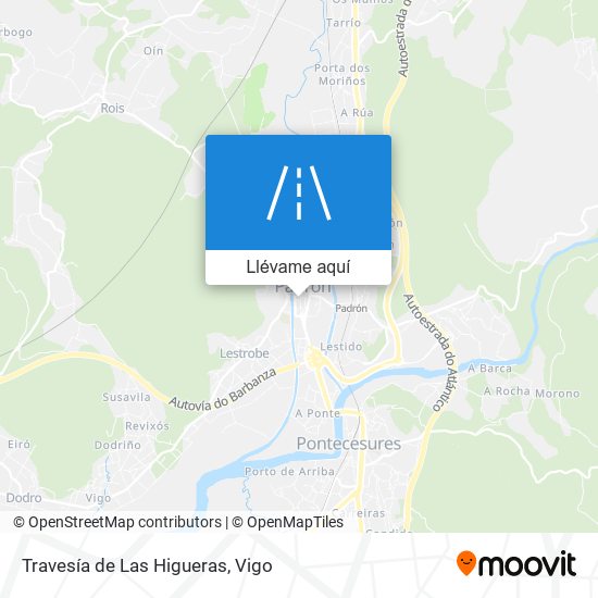 Mapa Travesía de Las Higueras