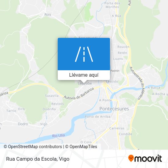 Mapa Rua Campo da Escola