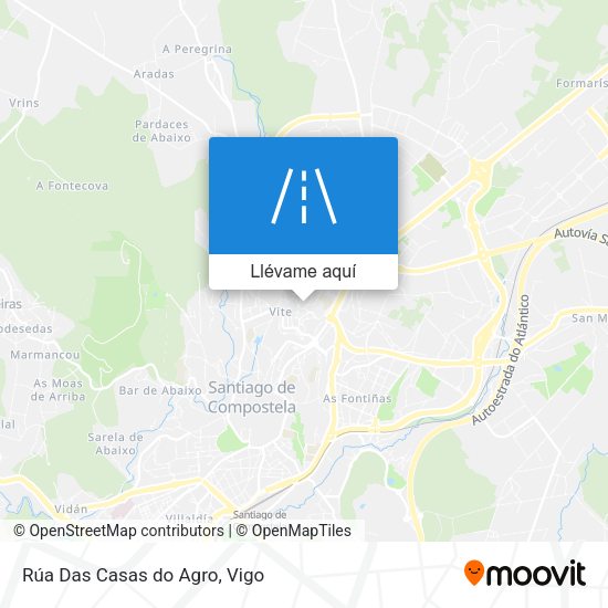 Mapa Rúa Das Casas do Agro