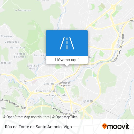 Mapa Rúa da Fonte de Santo Antonio