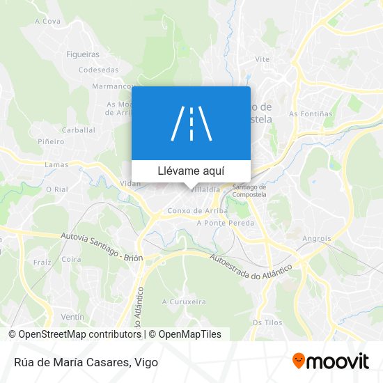 Mapa Rúa de María Casares