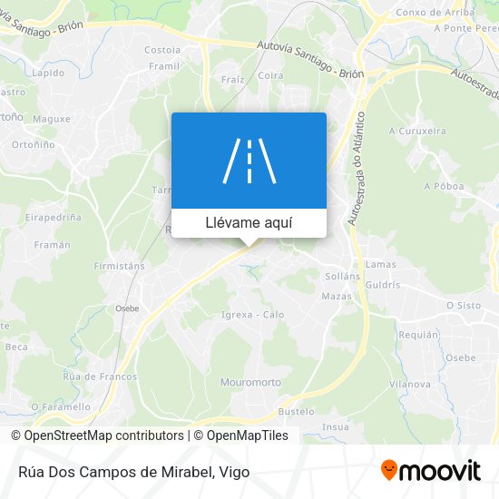Mapa Rúa Dos Campos de Mirabel