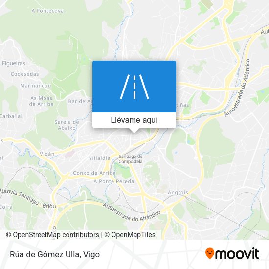 Mapa Rúa de Gómez Ulla