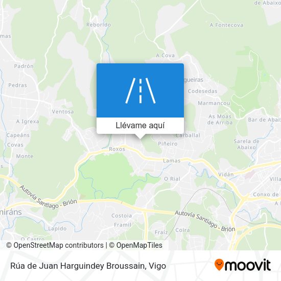 Mapa Rúa de Juan Harguindey Broussain